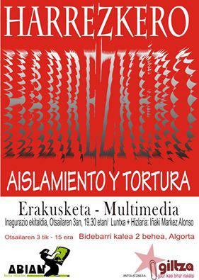 "Harrezkero" torturari buruzko erakusketa multimedia