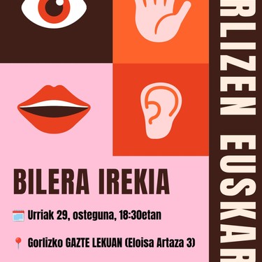 Gorlizen Euskarazek bilera ireki bat egingo du urriaren 29an