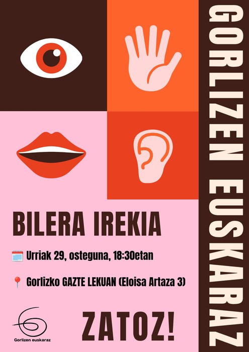 Gorlizen Euskarazek bilera ireki bat egingo du urriaren 29an