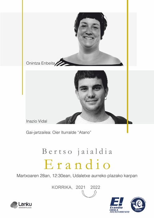 Bertso jaialdia: Onintza Enbeita eta Inazio Vidal