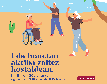 Nagusientzako gimnastika saioak egingo dituzte udaldian Getxon