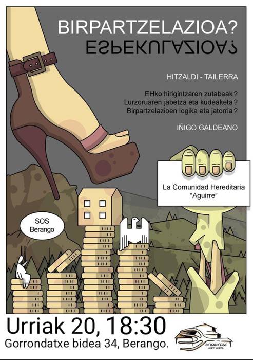 Berbaldia: "Birpartzelazioa? Espekulazioa?"