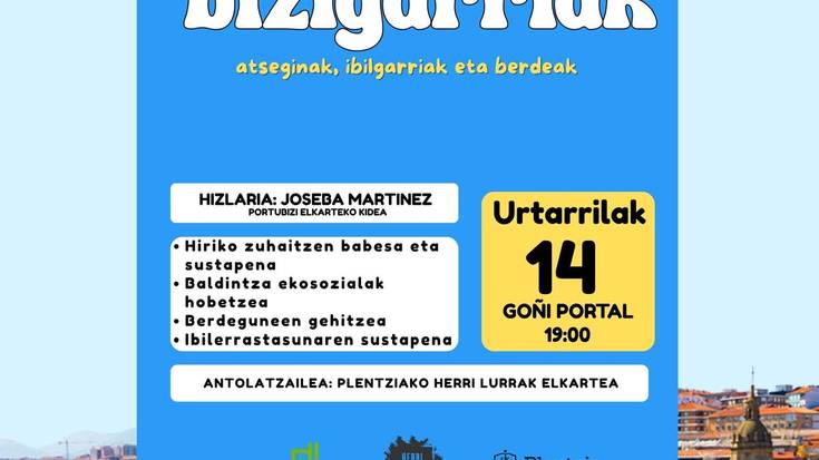 "Hiri bizigarriak: atseginak, ibilgarriak eta berdeak" hitzaldia