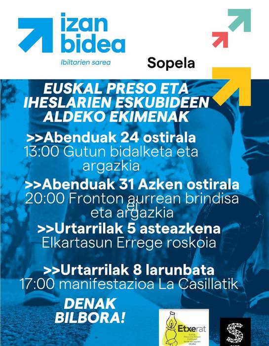 Euskal preso eta iheslarien eskubideen aldeko ekimenak