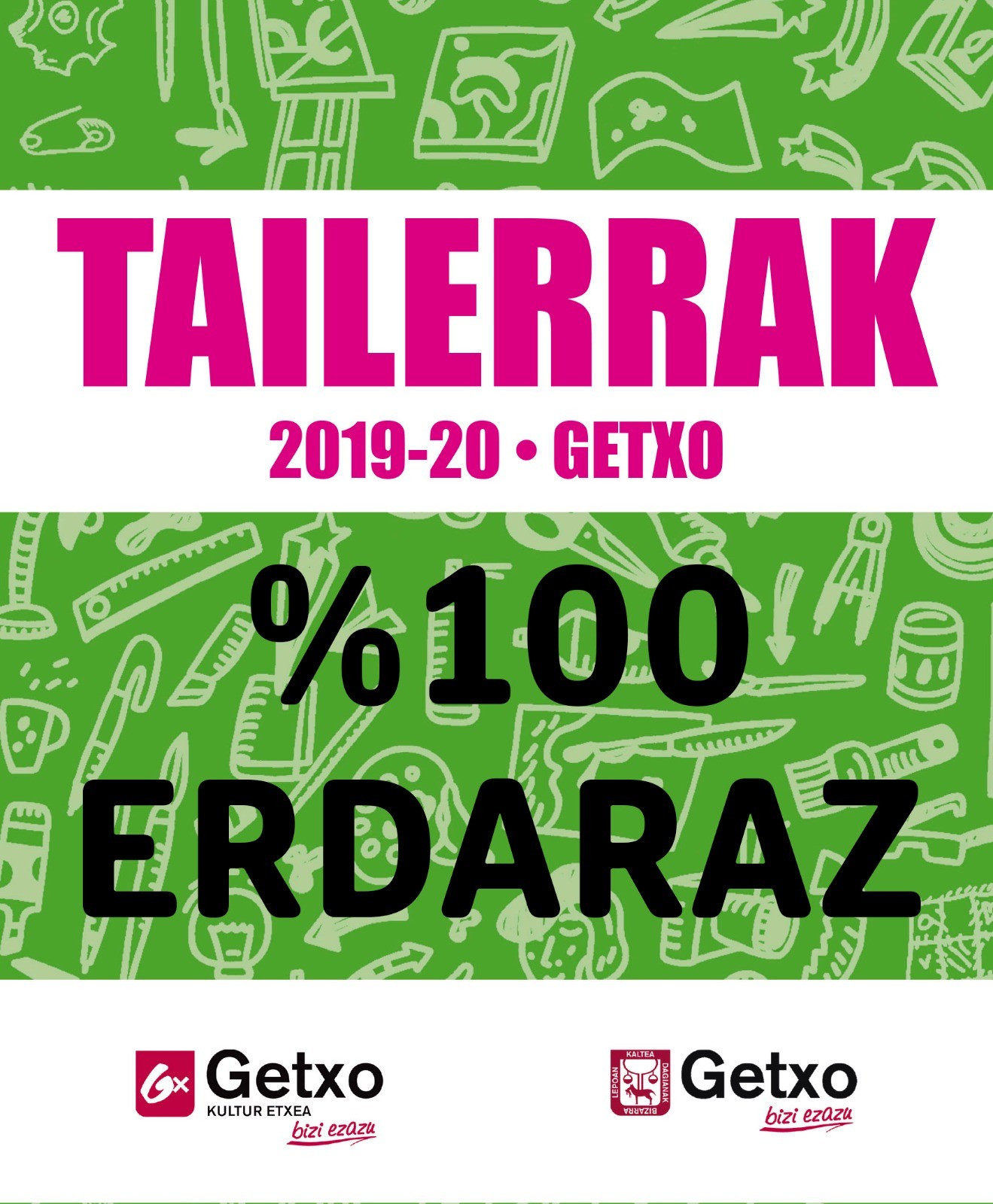 Getxoko Kultur Etxeko ikastaroak euskaraz!