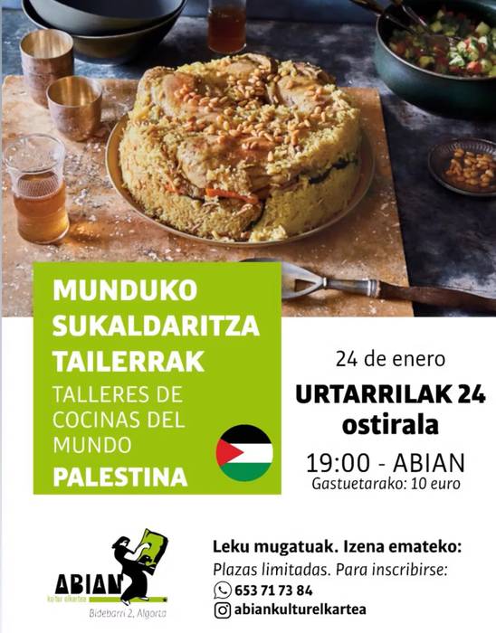 Munduko Sukaldaritza Tailerra: Palestina