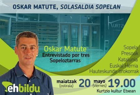 Matute elkarrizketatuko dute bihar sopeloztarrek