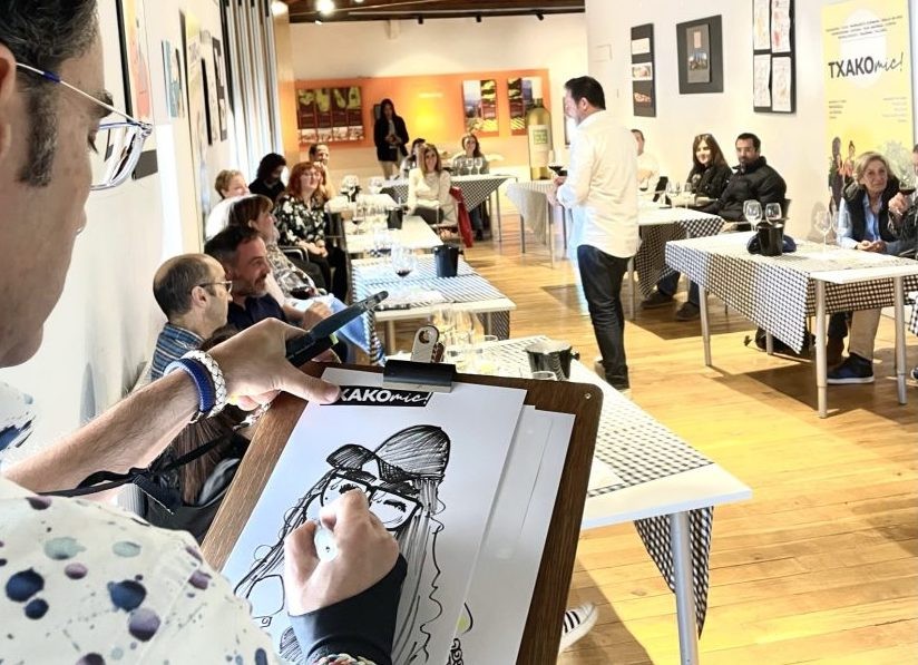 Txakolina, komikia eta gastronomia fusionatuko dituzte aste-akabuan Leioan