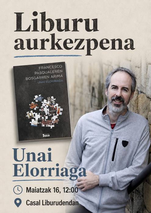 Liburu-aurkezpena: "Francesco Pasqualeren bosgarren arima"