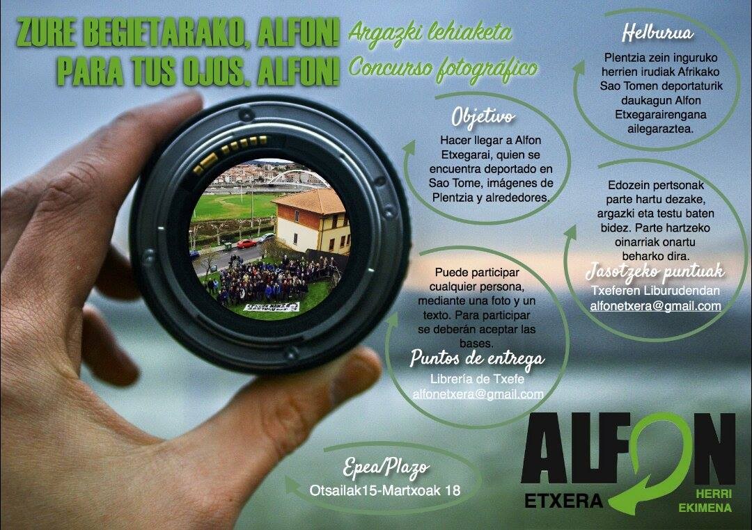 Alfon deportatu plentziarrarentzako argazkiak bildu gura dituzte