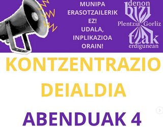 Plentzia eta Gorlizko talde feministak udaltzain baten eraso matxista salatuko dute gaur
