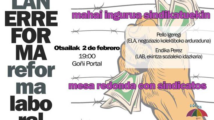 Lan erreformaren inguruko mahai-ingurua
