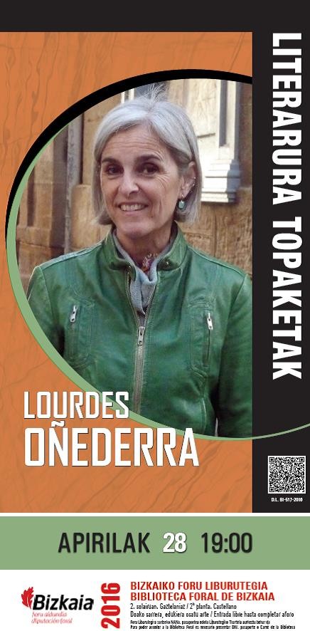 Literatura topaketak: Lourdes Oñederra