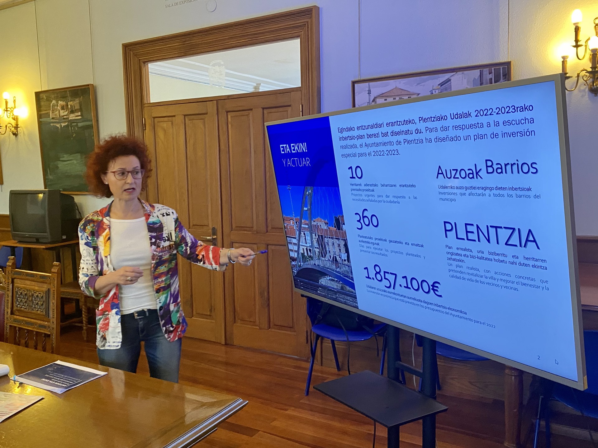 Plentziako Udalak 2022 aurrekontua onartu du, 1,8 milioi euroko inbertsio-plan bategaz