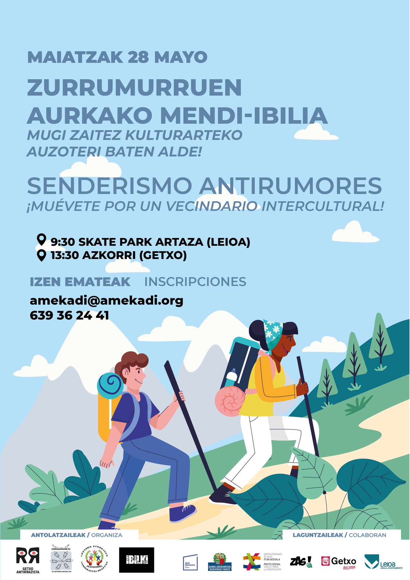 Zurrumurruen aurkako mendi-ibilaldia egingo dute Leioatik Getxora