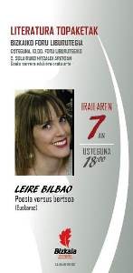 Literatura topaketak. Leire Bilbao