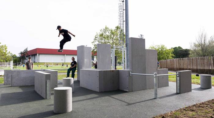 Getxo Kirolakek parkour zirkuitu berria inauguratu du Faduran