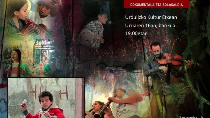 Palestinari buruzko dokumentala aurkeztuko dute Urdulizen