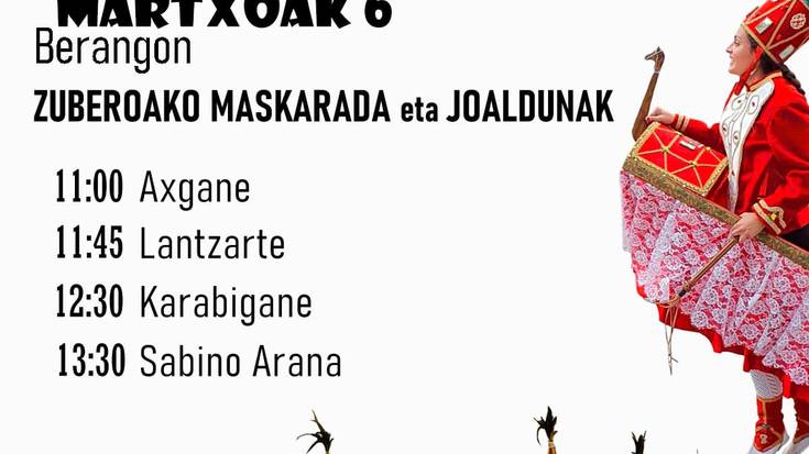 Zuberoako Maskarada eta Joaldunak Berangon