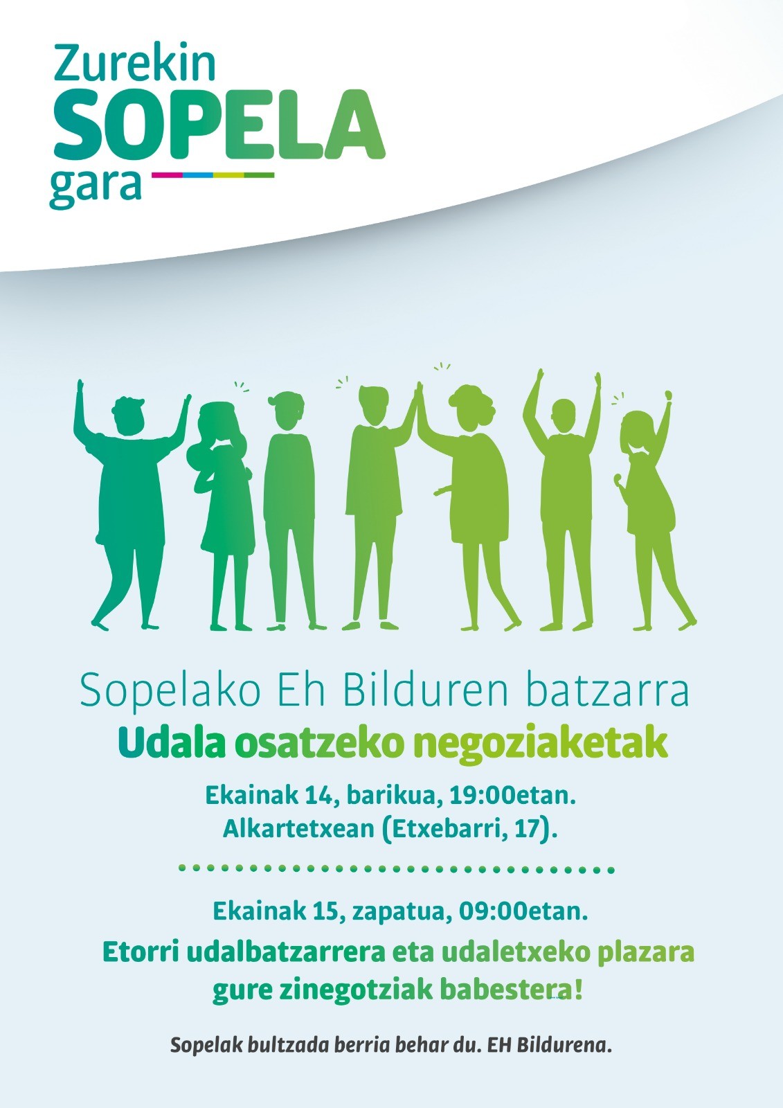 Sopelako alkatetza: dena erabakitzeko dago!