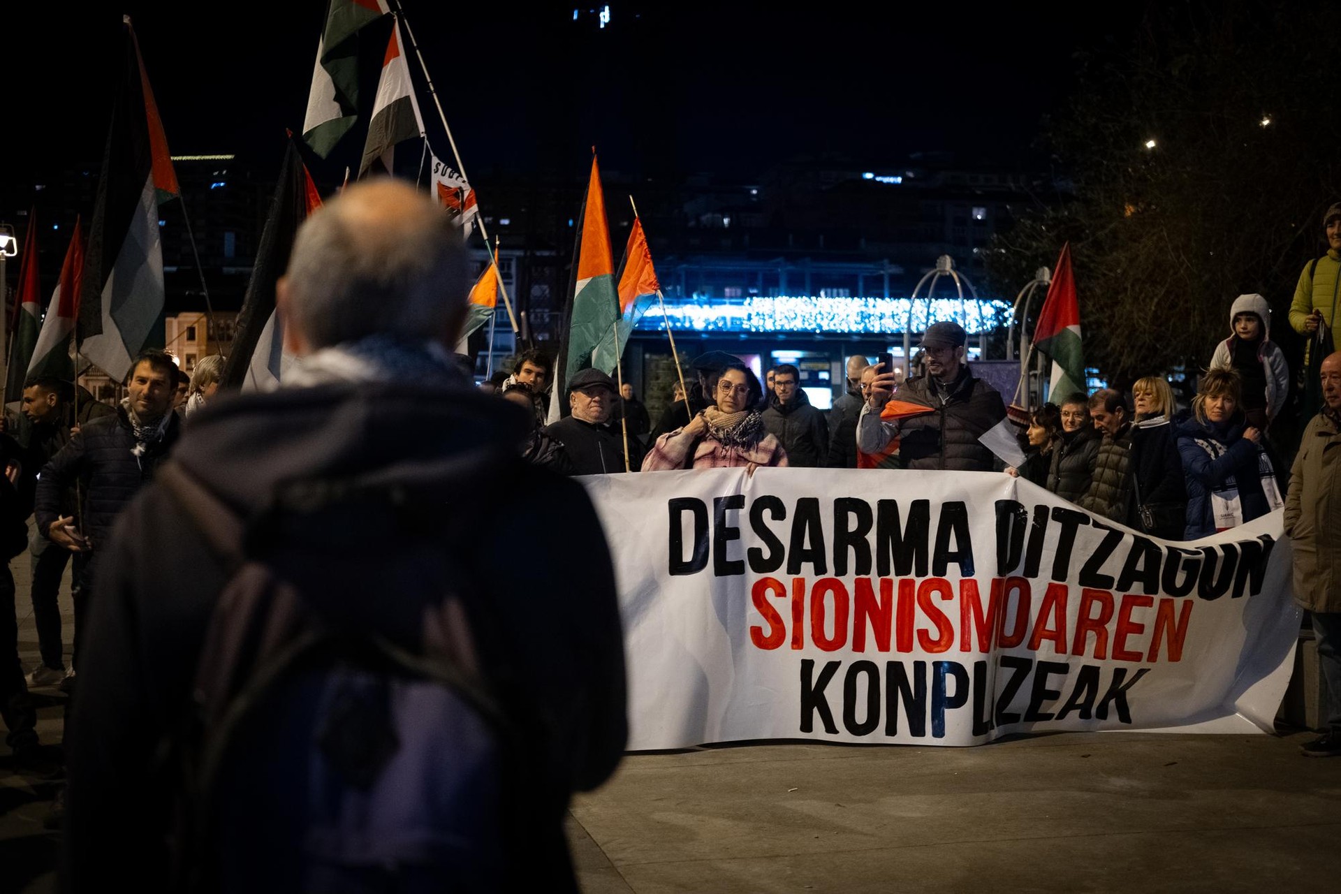 Khalas Palestina Uribe Kostak salaketa martxa antolatu du Andra Marin Palestinaren alde