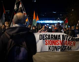 Khalas Palestina Uribe Kostak salaketa martxa antolatu du Andra Marin Palestinaren alde