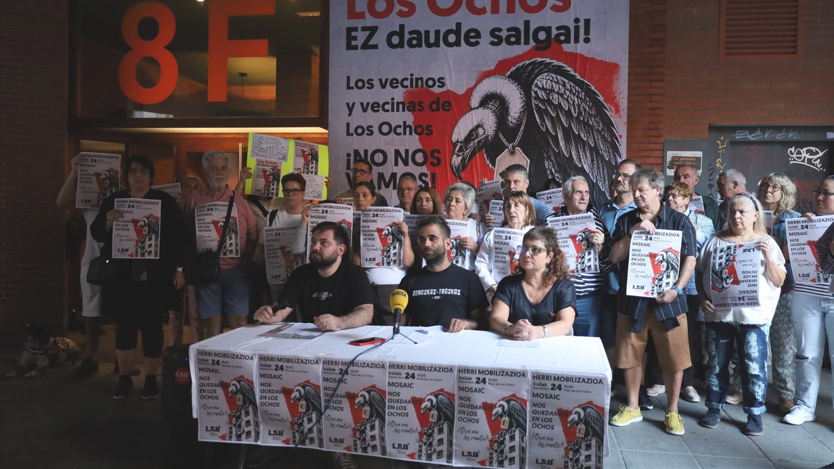 Erandioko Los Ochos-eko bizilagunen kaleratzeen aurkako manifestazioa egingo dute irailaren 24an