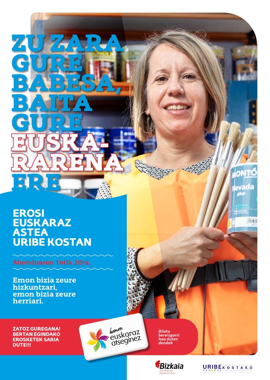 Erosketak euskaraz egiteak saria izango du datorren astean