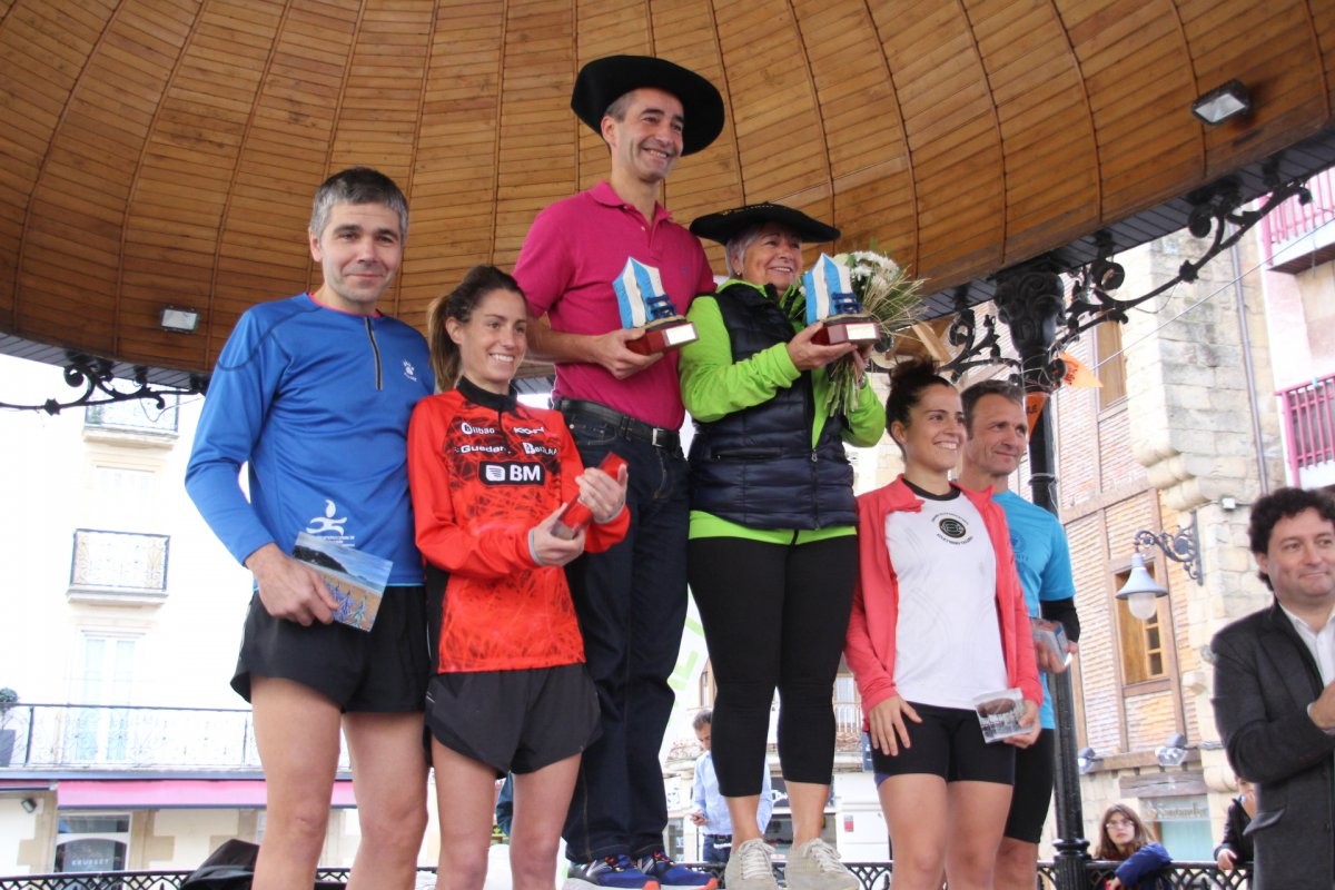 Zarauzko Bikote Mistoen Krosean bigarren geratu da Maite Arraiza