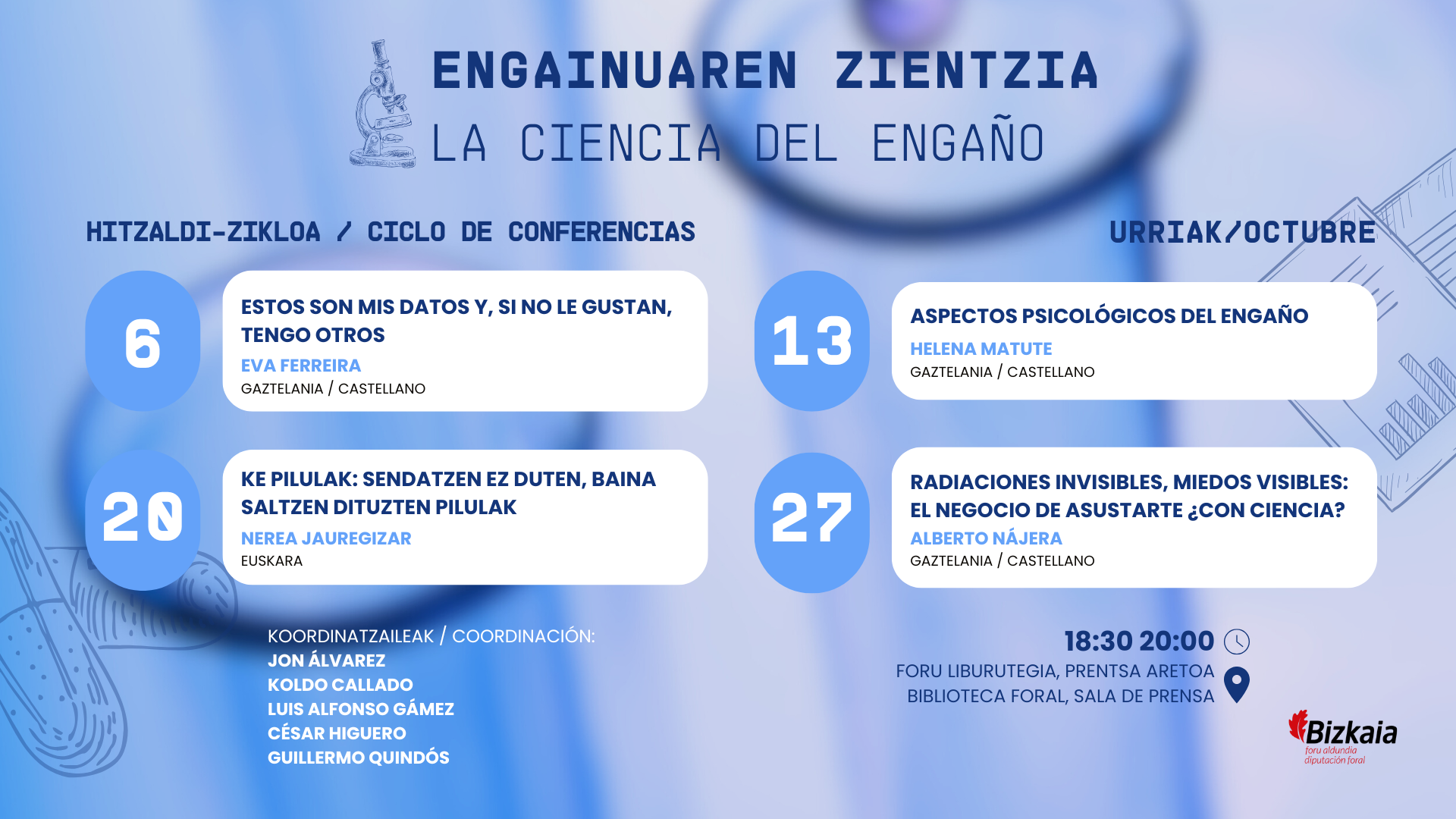 Hitzaldi-zikloa: Engainuaren zientzia