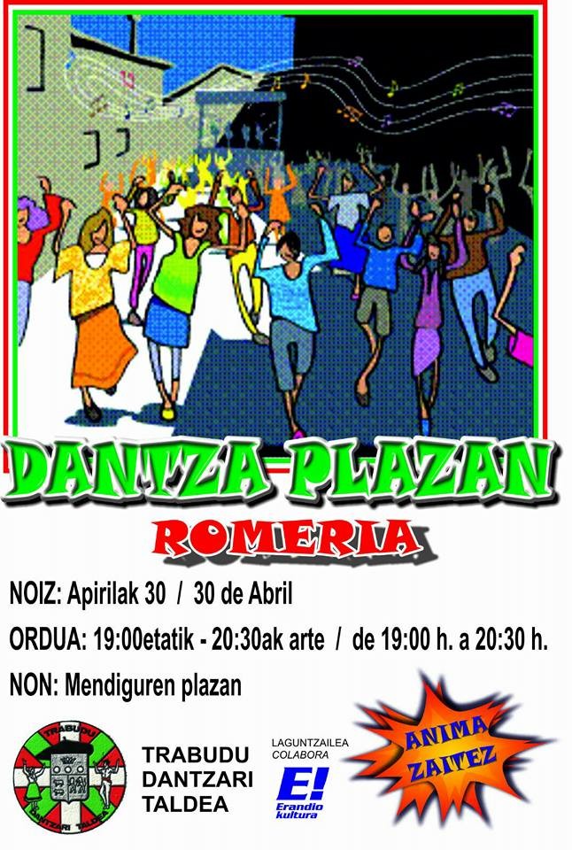 Dantza plaza zapatuan Astrabuduan!