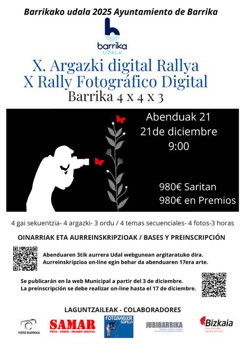Argazki Digital Rallyaren 10. edizioa antolatu dute Barrikan