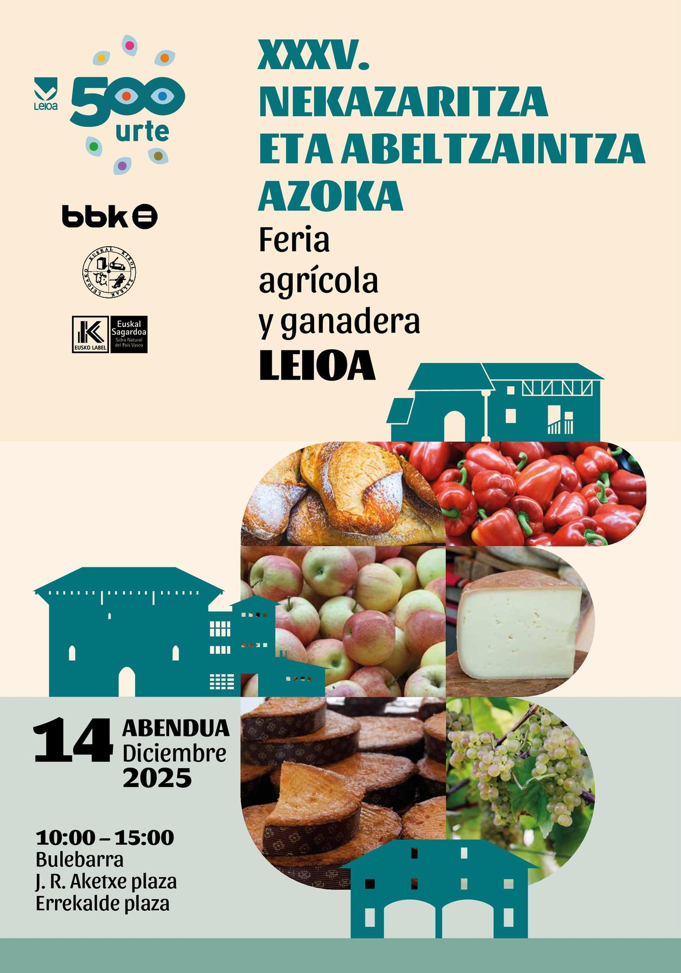 Nekazaritza eta Abeltzaintza Azokaren edizio berri bat Leioara helduko da abenduaren 14an