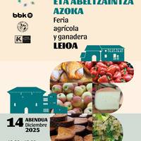 Nekazaritza eta Abeltzaintza Azokaren edizio berri bat Leioara helduko da abenduaren 14an