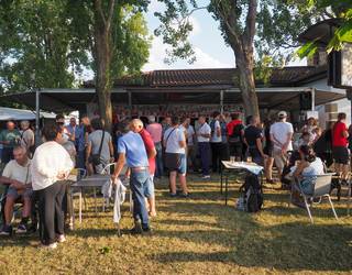 Santa Ana baselizaren inguruan bildu dira berangoztarrak jaiak ospatzeko