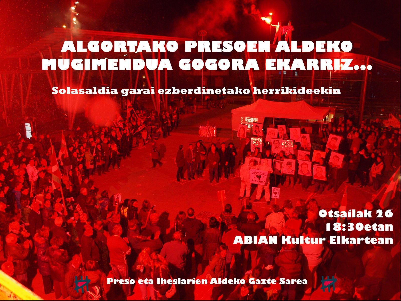 Otsailak 26: Algortako presoen aldeko mugimendua gogora ekarriz...