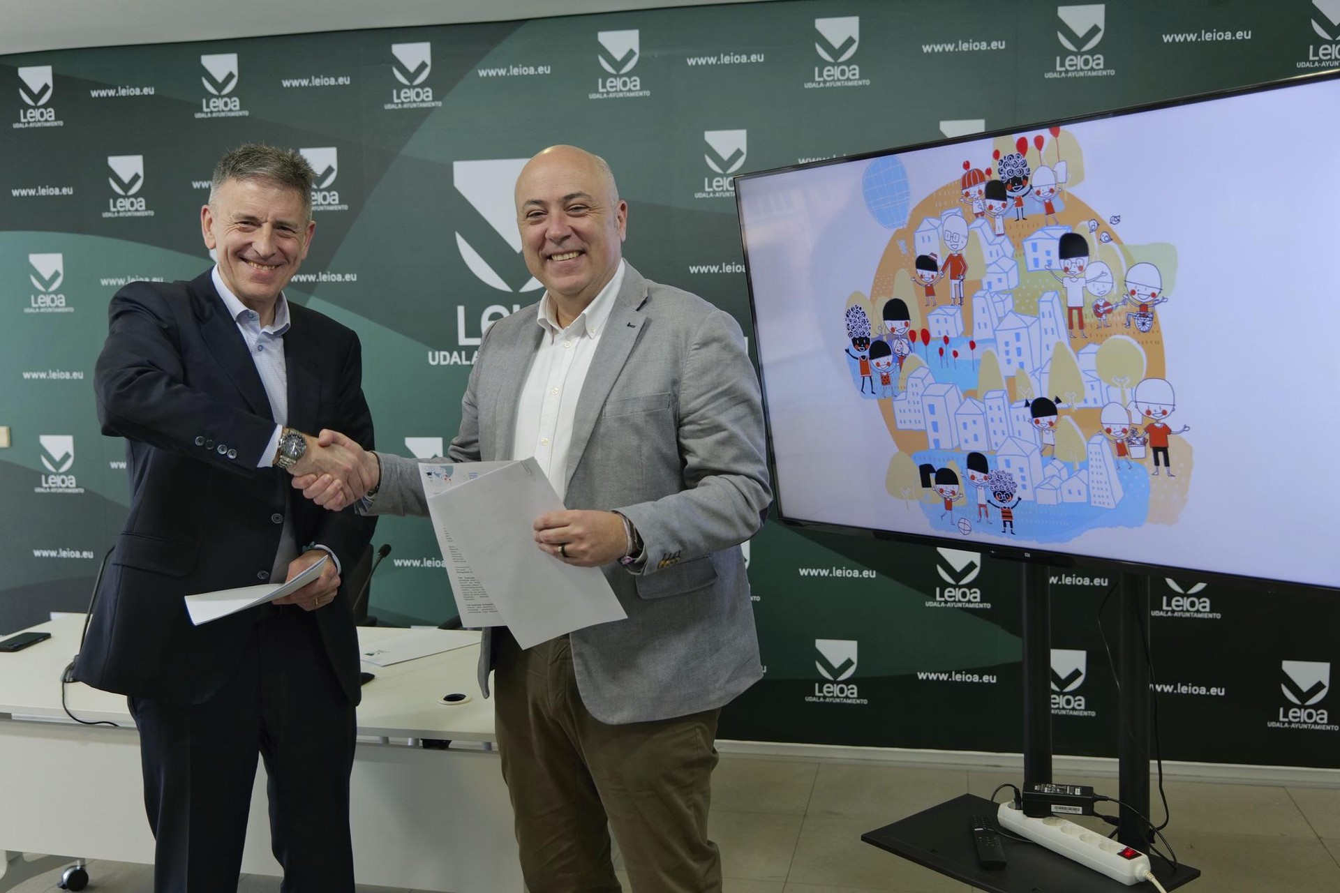 Leioako Udalak lankidetza-hitzarmena sinatu du UNICEFegaz