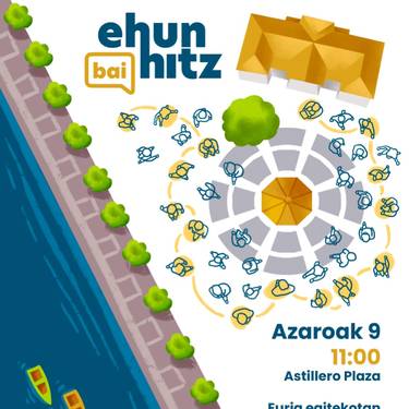 Plentzian Ehun Bai Hitz ekimena abiatuko dute, euskararen aldeko urrats kolektiboa emateko