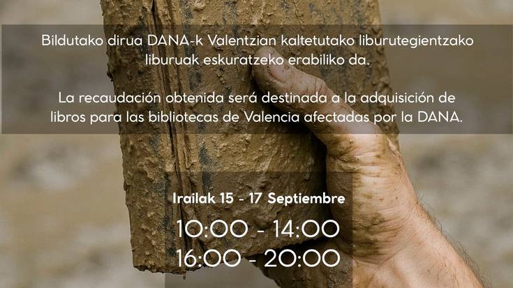 Liburuen merkatu solidarioa Leioara bueltatuko da irailaren 15etik 17ra