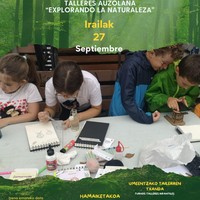 Haurtzaroko Basoak umeentzako tailerrak antolatu ditu irailaren 27rako