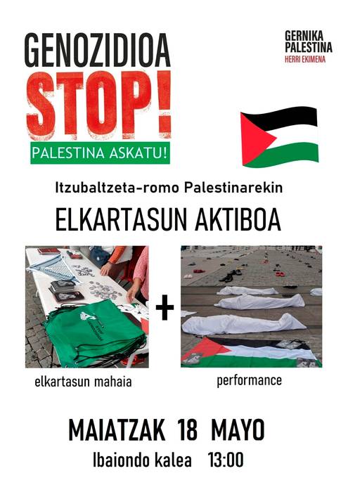 Itzubaltzeta/Romo Palestinarekin elkartasuna