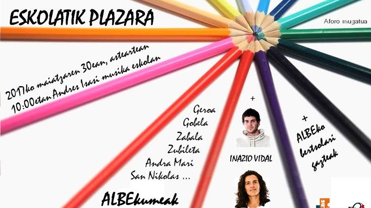 Eskolatik Plazara 2017, ALBEkumeen bertso bidaia!