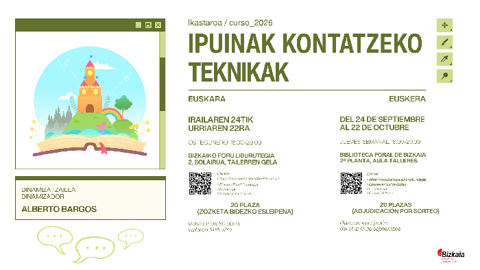 Ikastaroa: Ipuinak kontatzeko teknikak
