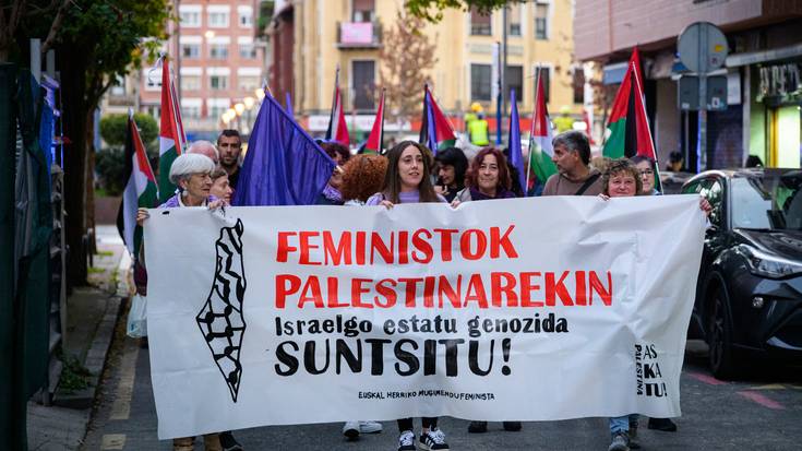 Palestinari elkartasuna adierazi dio Mugimendu Feministak