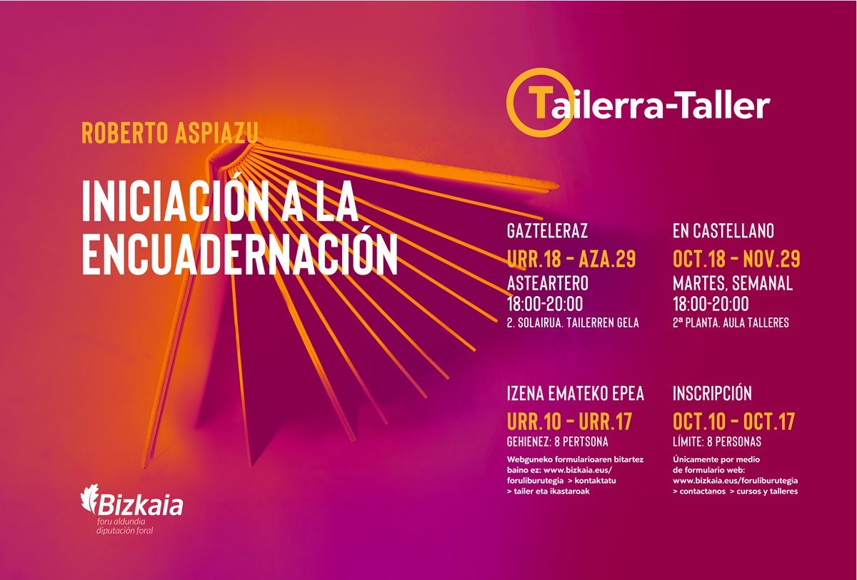 Tailerra: Iniciación a la encuadernación