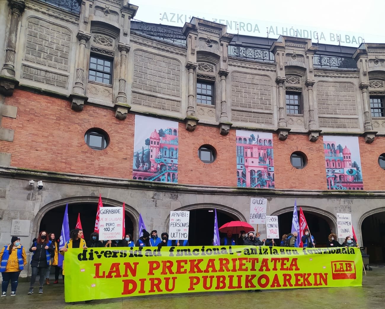 Gaude elkarteko langileek mobilizazioa egingo dute gaur Areetan