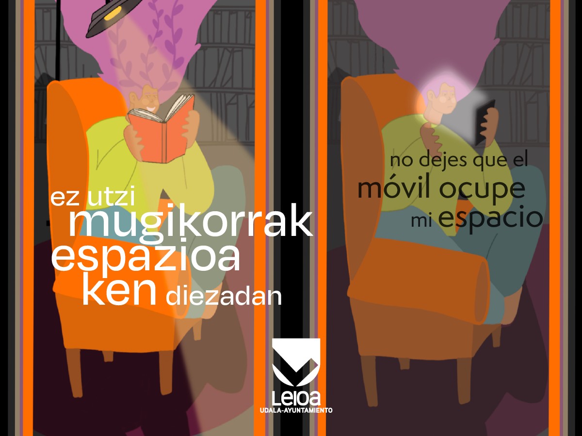 Leioako Udalak berbaldiak eta tailerrak antolatuko ditu mugikorraren gehiegizko erabileraren arriskuez sentsibilizatzeko