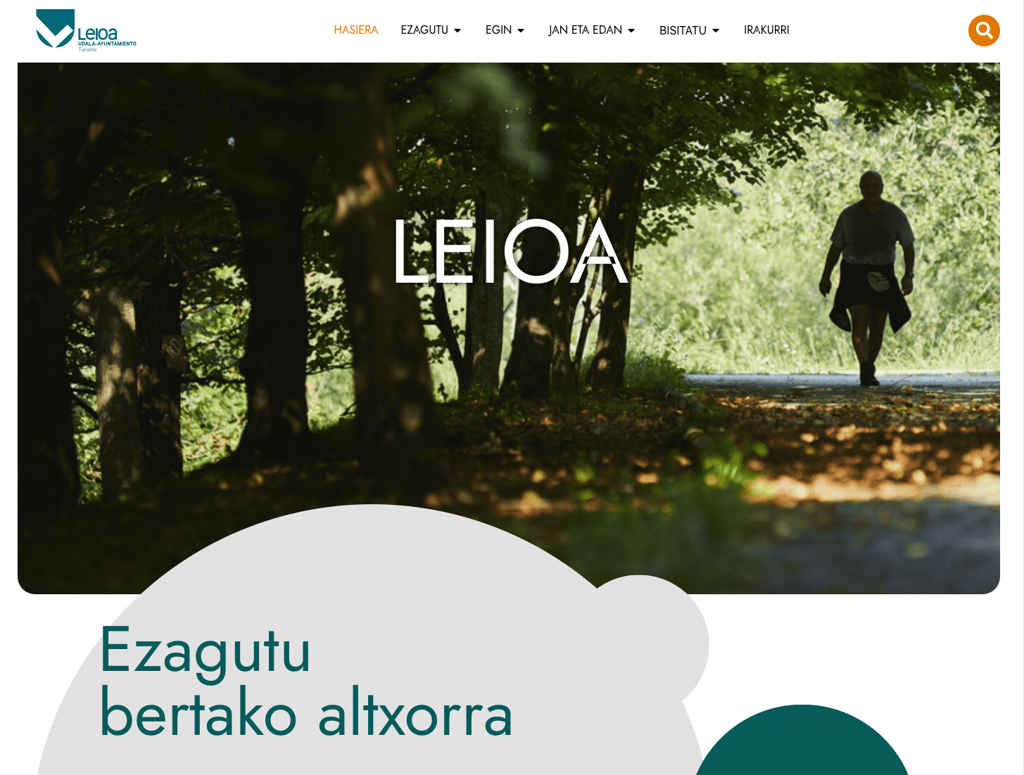 Leioara bisitariak erakartzeko webgune berria aurkeztu dute