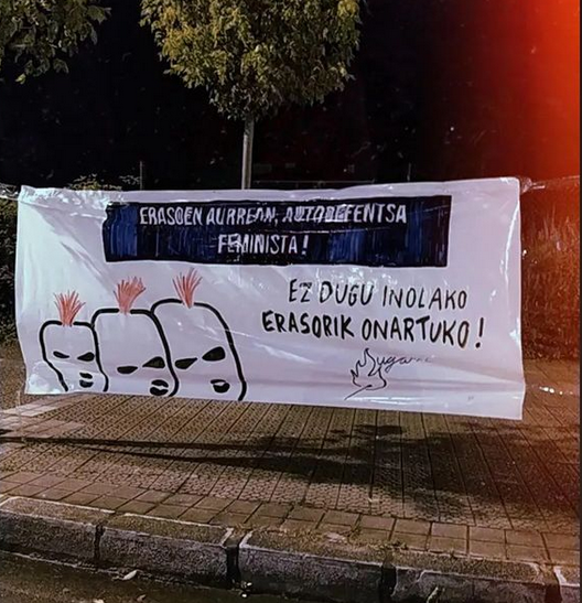 Sopelako jaietako egun morean talde feministek jasandako erasoak salatu dituzte