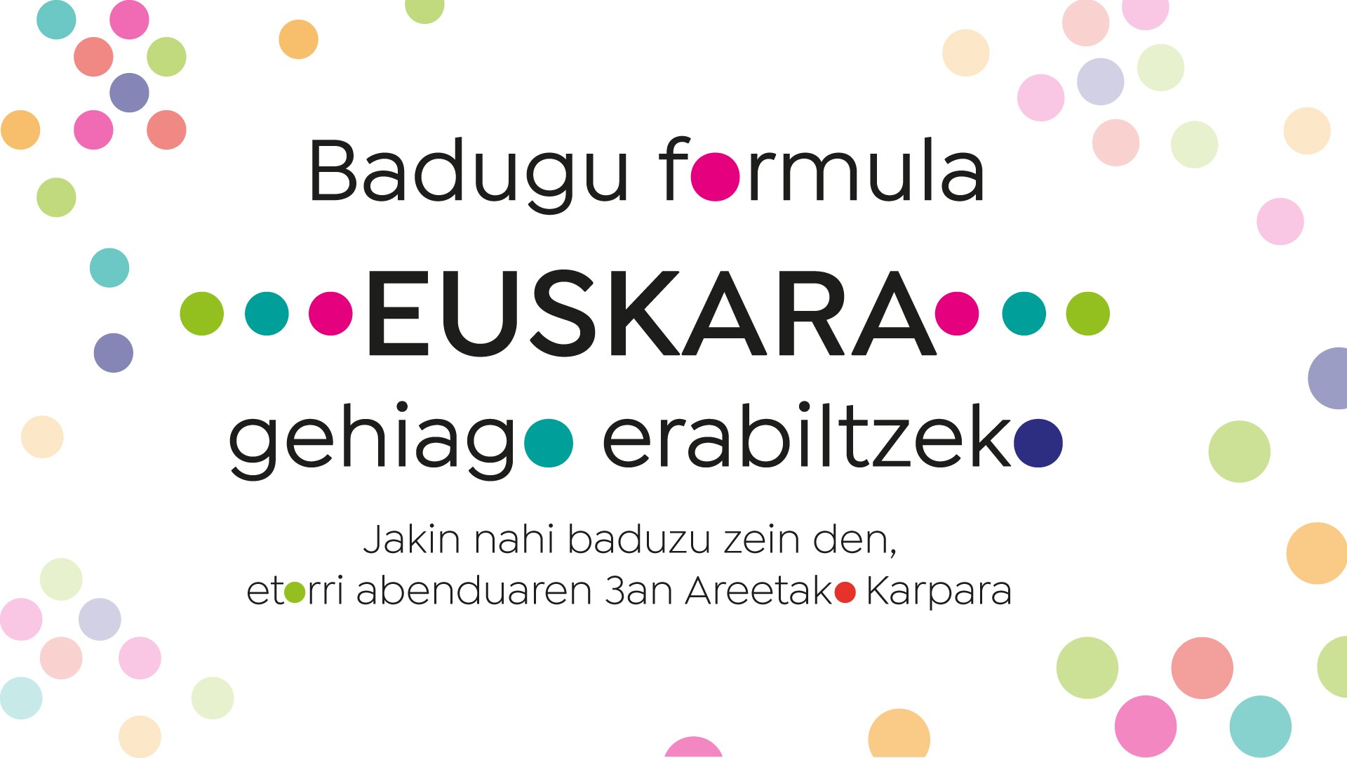 Euskaraldia ekimena aurkeztuko dute domekan Areetako Xake plazan